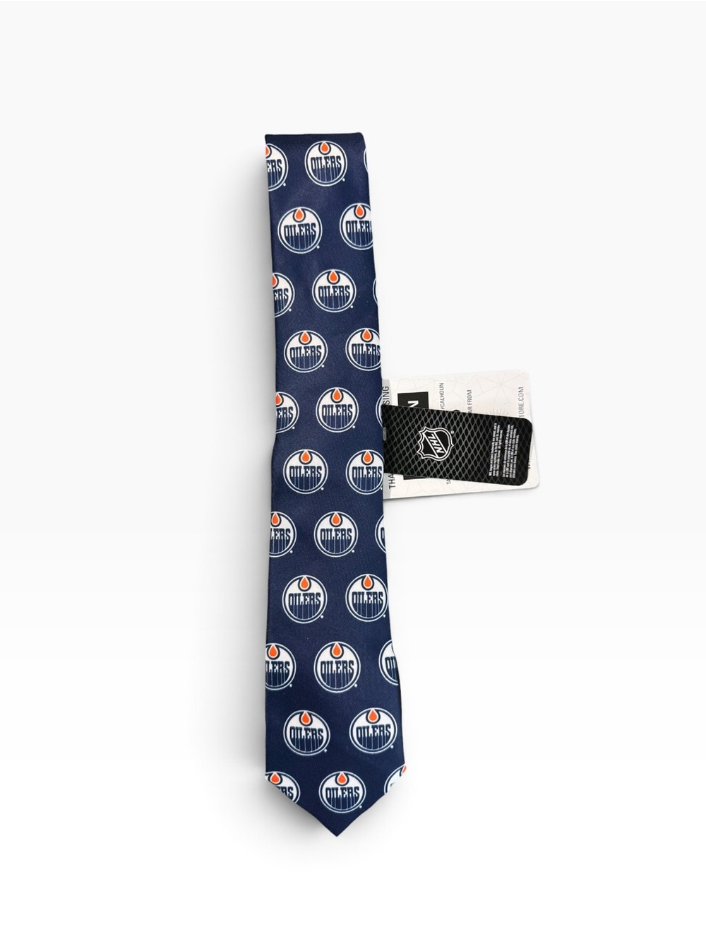 Calhoun Edmonton Oilers All Over Team Logo Necktie NWT